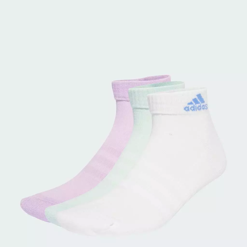 adidas ไลฟ์สไตล์ ถุงเท้ากีฬาหุ้มข้อนุ่มสบาย (3 คู่) Unisex สีม่วง JW2769