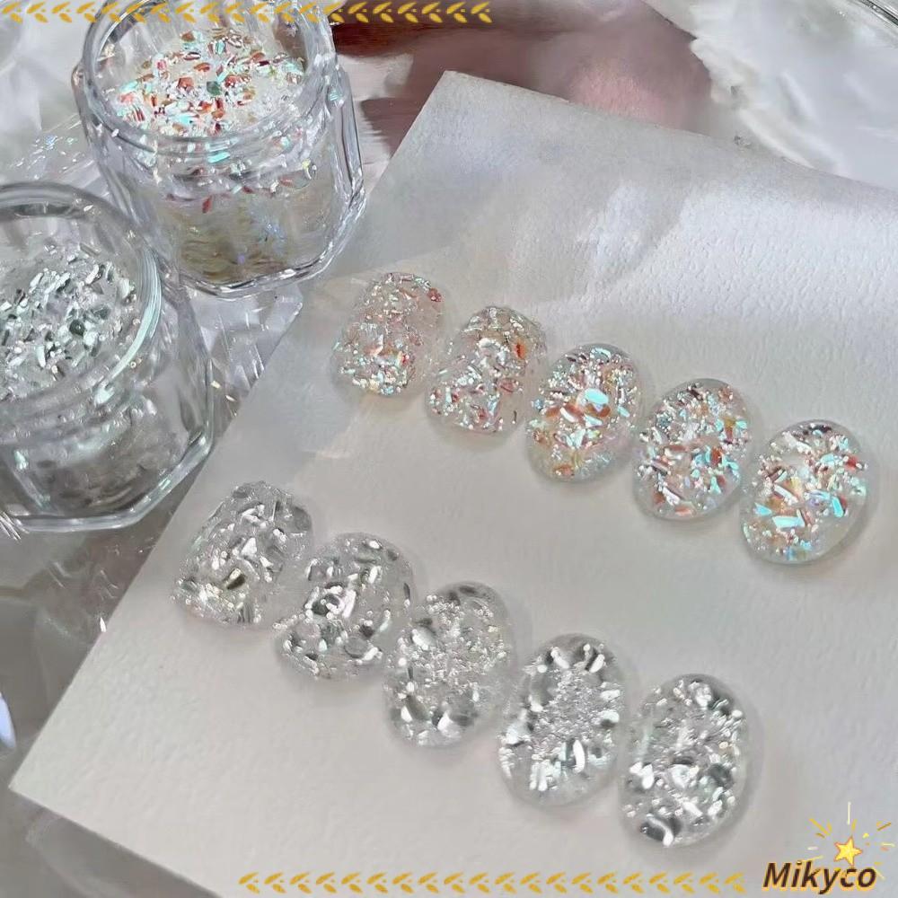 MIKYCO Flash Nail Art, Glitter Blinking Nail Art Sequins, Nail Art DIY Sequins Nail Art Charms