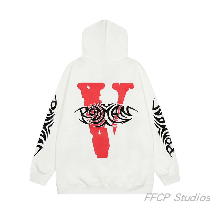 VLONE FOG Rodman Hoodie ดีไซน์โลโก้และตัวอักษรพิมพ์ สำหรับทั้งชายและหญิง