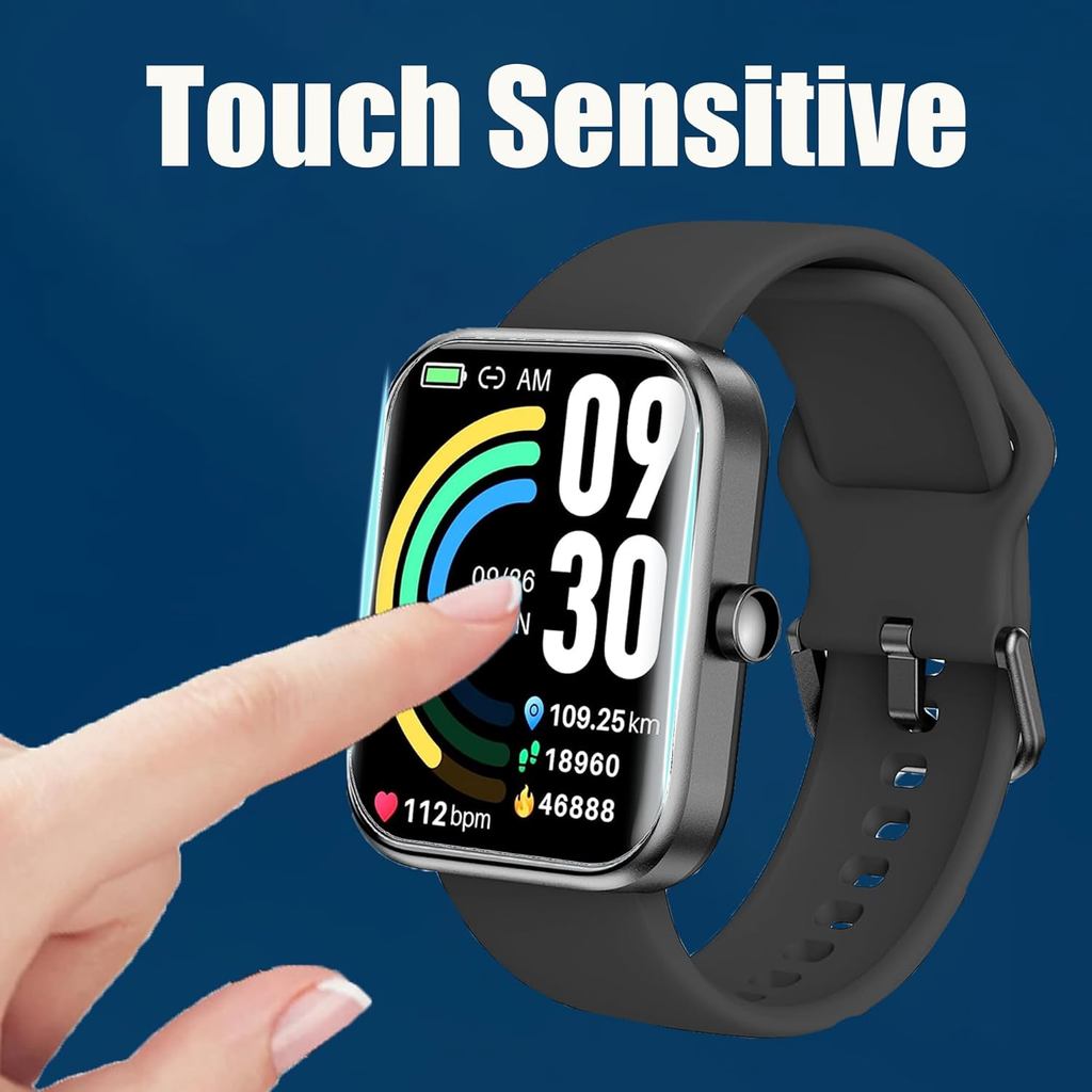 Lamshaw Compatible for Kimeag H31 Smartwatch Screen Protector, [6 Pack] Full Coverage TPU Clear Film