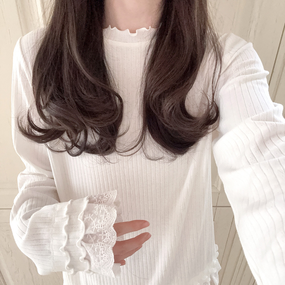 แจ็กเก็ตแขนยาวสไตล์ฤดูหนาวสำหรับผู้หญิง ทำจากผ้ายีนส์ลูกไม้นุ่ม 251201