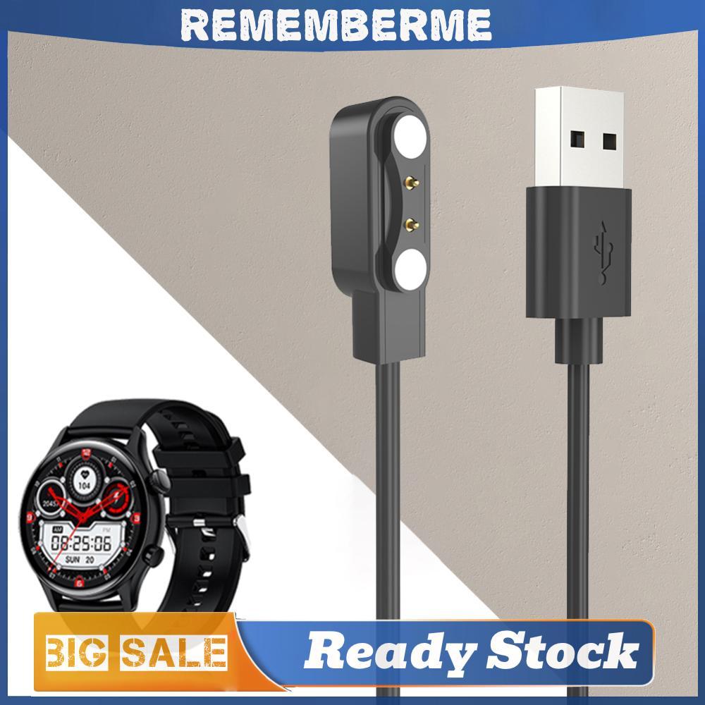 สายชาร์จเร็วแบบแม่เหล็ก 1M USB 2 Pin สายชาร์จสําหรับสมาร์ทวอทช์ COLMI I30