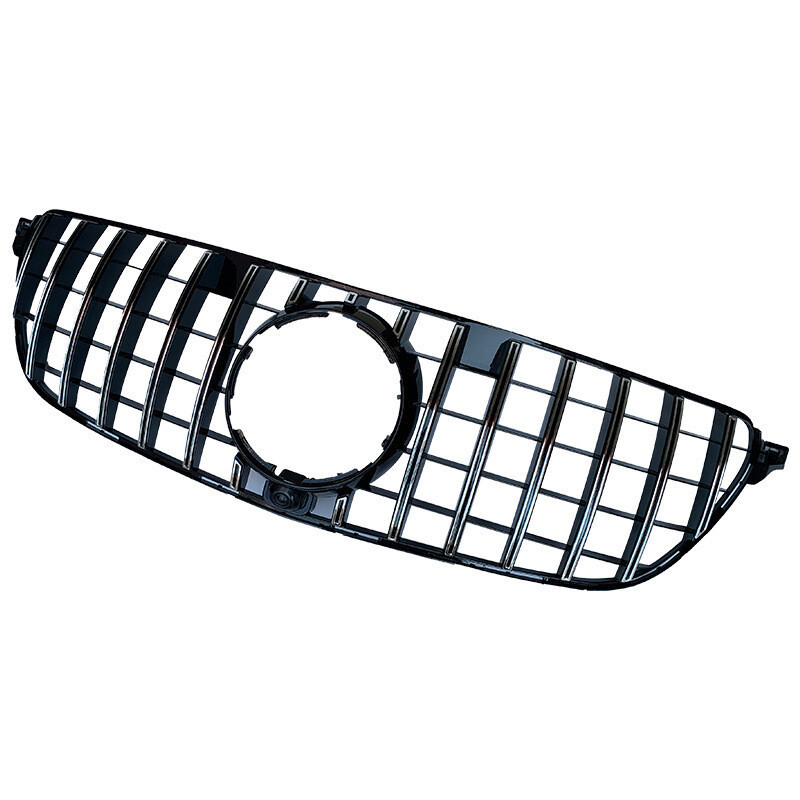 กระจังหน้าสีดําเงา GT สไตล์สําหรับ 2016-2019 Mercedes GLE Class W166 SUV