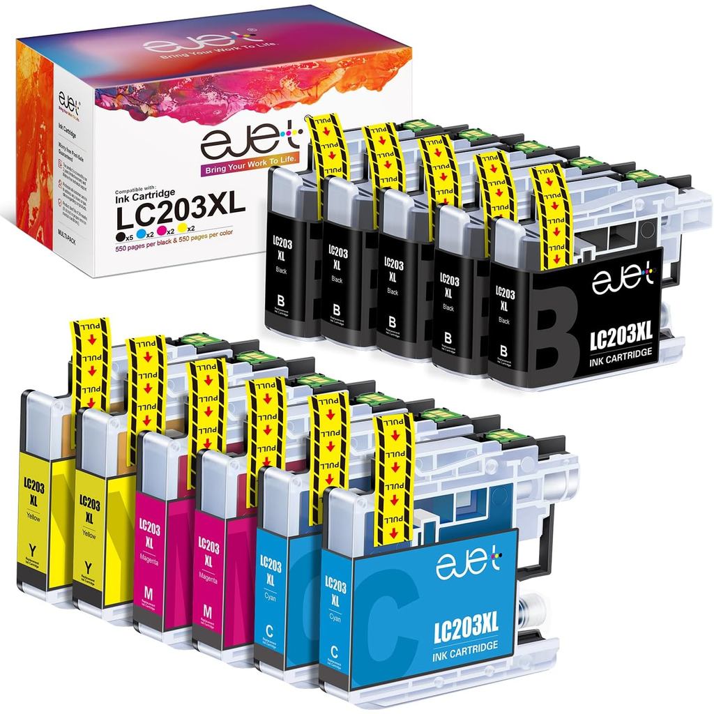 LC203XL LC201 ตลับหมึกสําหรับ Brother LC203 ตลับหมึก LC203BK LC201XL ใช้สําหรับ Brother MFC-J480DW M