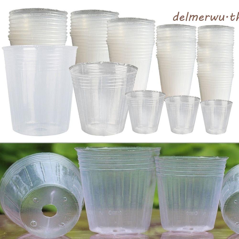 DELMERWU Nursery Pot ความจุขนาดใหญ่ผักเครื่องมือทําสวนสําหรับ Garden Orchid Yard Planting Cup