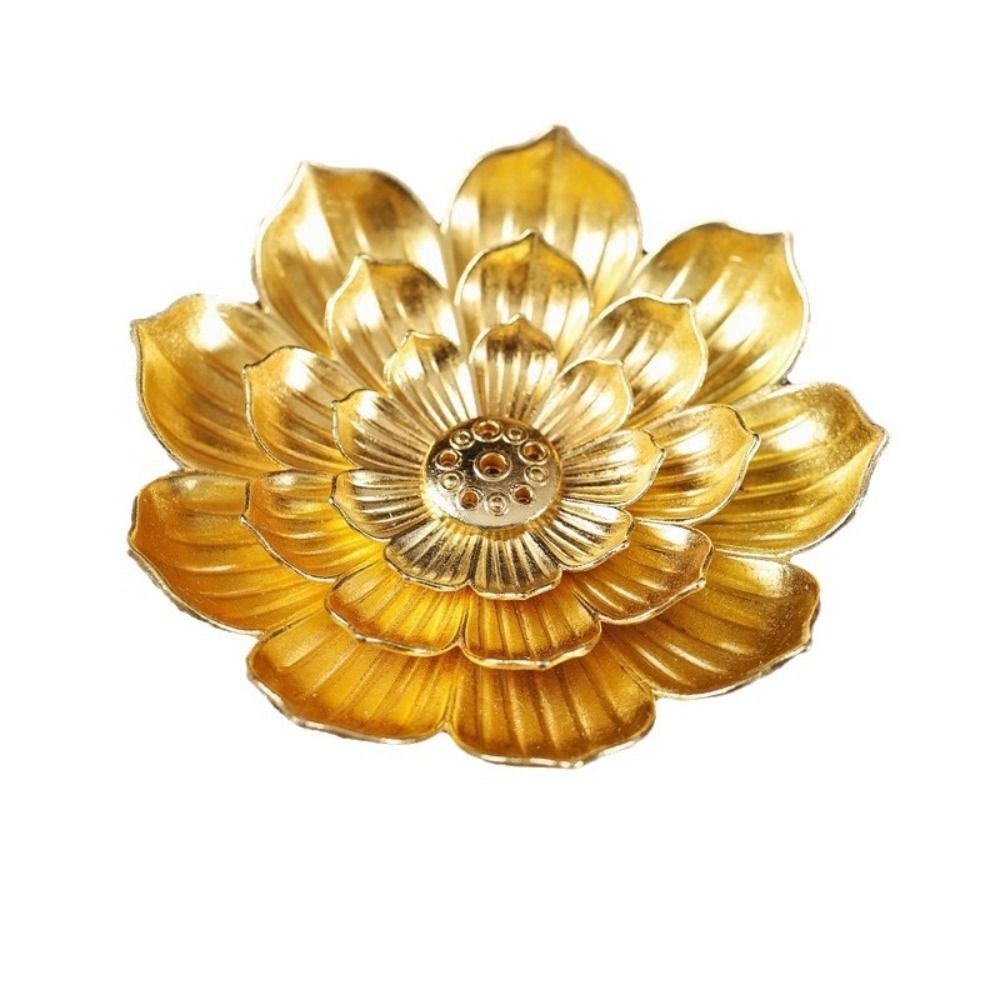 AUGUSTINA กระถางธูป, 2/3 ชั้นที่ถอดออกได้ผู้ถือธูป Ash Catcher, เครื่องประดับ 6 หลุม Lotus Design Vintage Lotus Aromatherapy Stand Office Use ราคา ถูกที่สุด ดีลบีเคเค แกลเลอรีภาพที่ 7