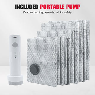 ชุดถุงสุญญากาศ 9/12/15/18 ชิ้น ความจุขนาดใหญ่ ป้องกันความชื้…