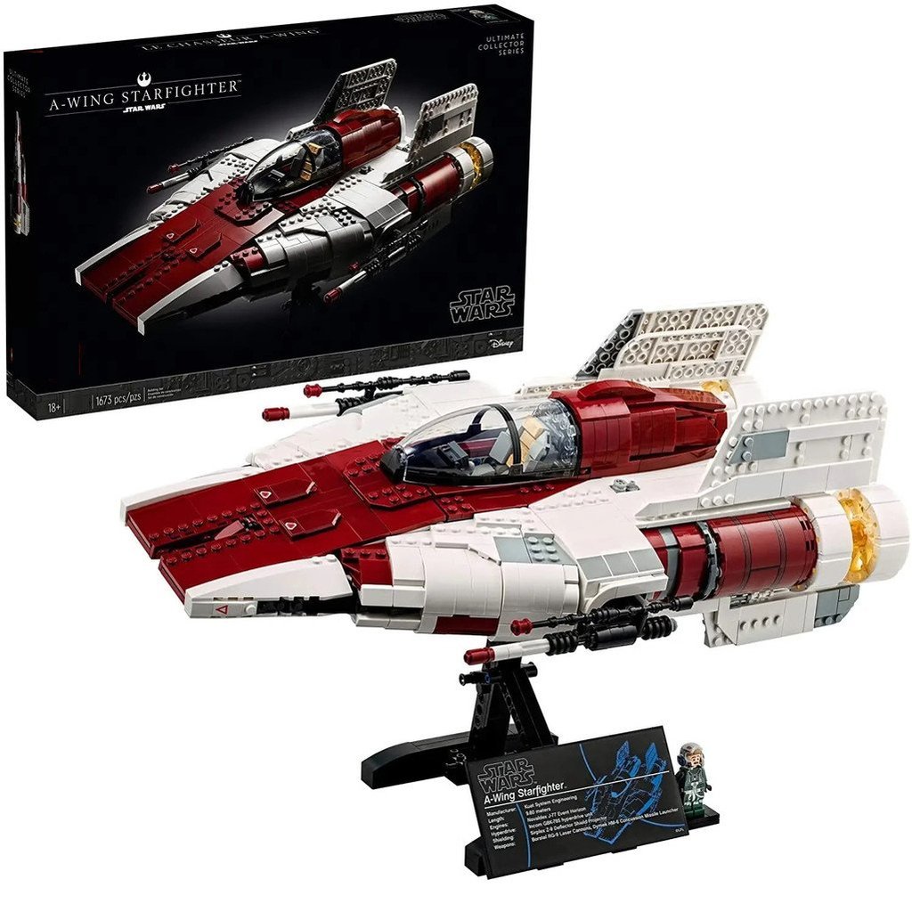 Cross-Border 79005 Wars Star Wars Wing Star Fighter ยานอวกาศอนุภาคขนาดเล็กที่ยากสูงประกอบอาคารบล็อกข