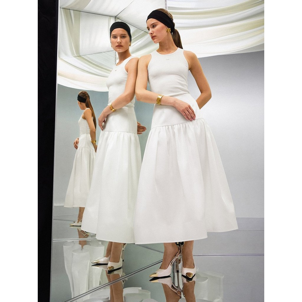 [Pomelo] กระโปรงแต่งระบาย / Tiered Skirt