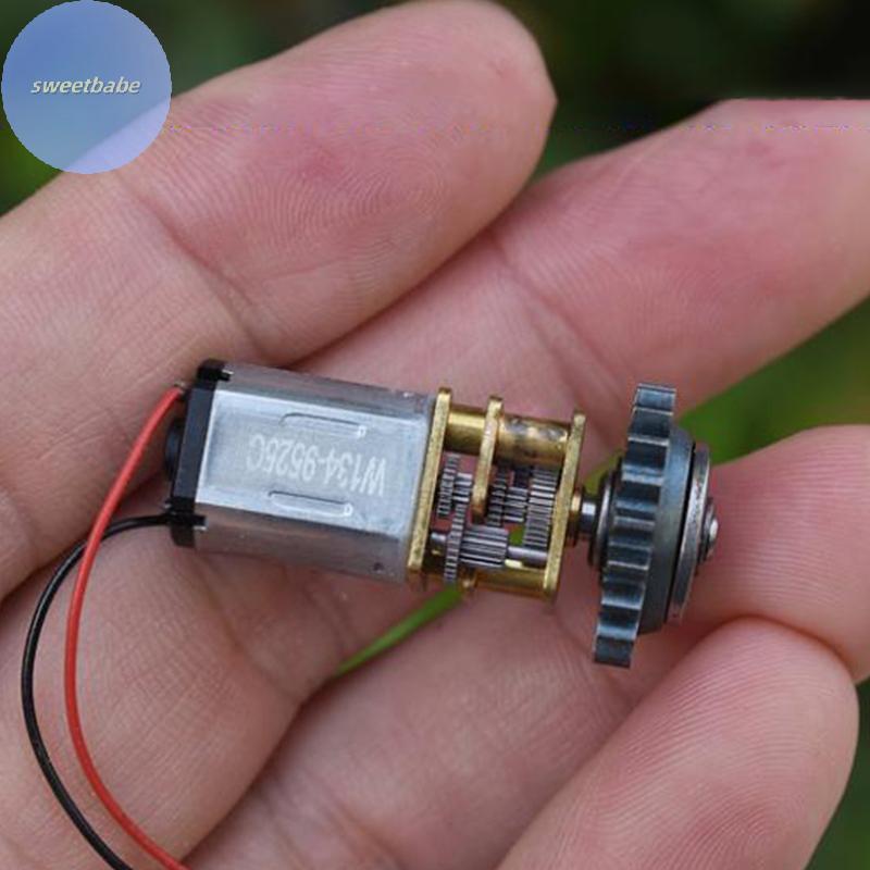 SEBABE GA12-N20 Mini 12 มม.โลหะเต็มรูปแบบเกียร์มอเตอร์ DC 5V 6V 93RPM-115RPM ความเร็วช้า Micro เกียร