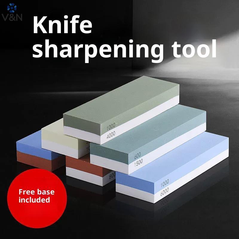 (V&N) 400/1000/3000/4000/8000 Grit Whetstone Sharpening 2 Side Carbon Steel Sharpener Chisel Honing 