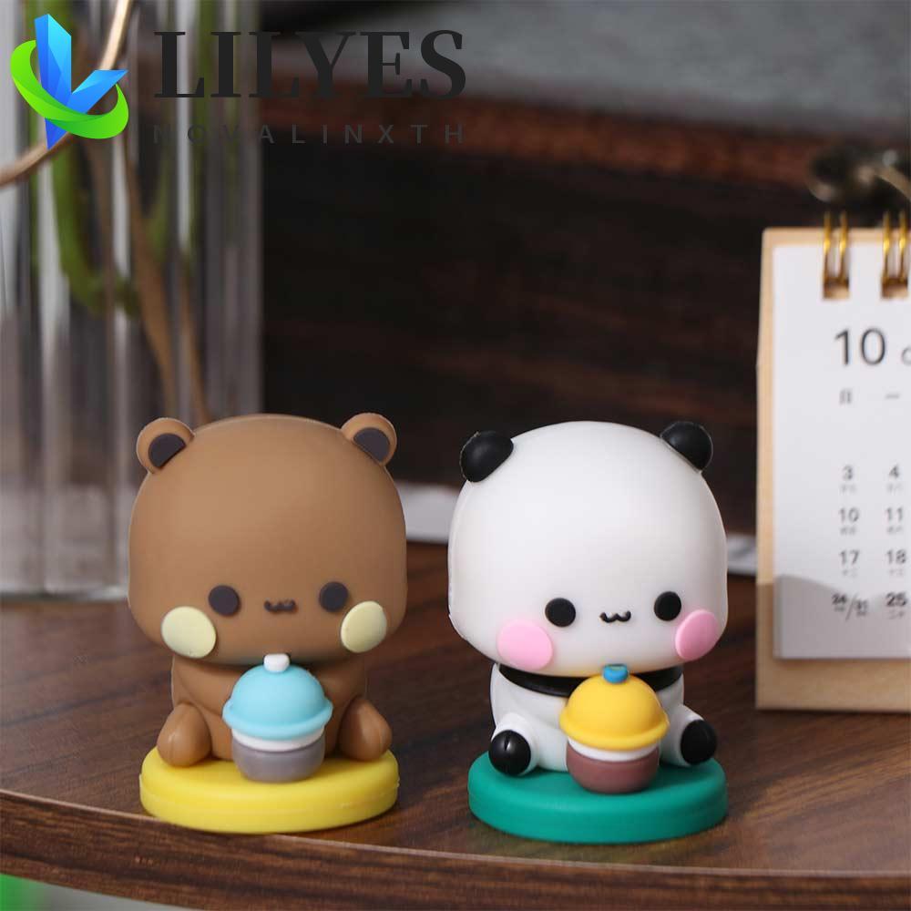 LILYES Bubu Dudu Panda Bear รูป, Panda อะนิเมะรูป Panda Bubu Dudu ตุ๊กตา, เด็กหมีสะสมการ์ตูน Bubu ตุ