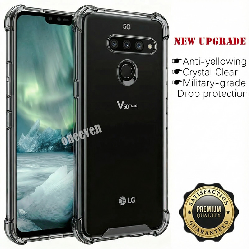 สําหรับ LG V50 ThinQ 5G LM-V500N LM-V500EM LM-V500XM LM-V450PM Slim โปร่งแสงซิลิโคนนุ่ม Jelly กรณีสี