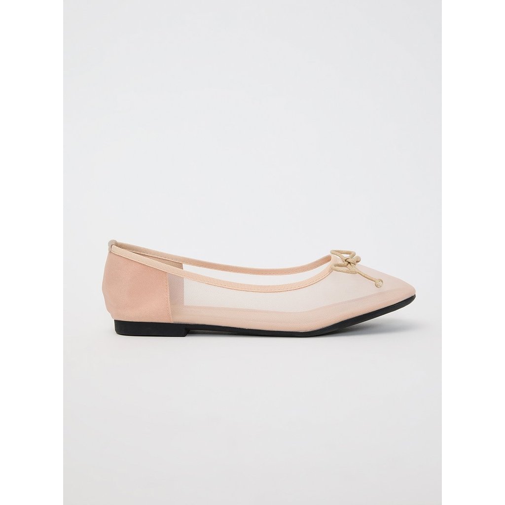 [Pomelo] รองเท้าบัลเลต์ซีทรู / Mesh Ballet Flats