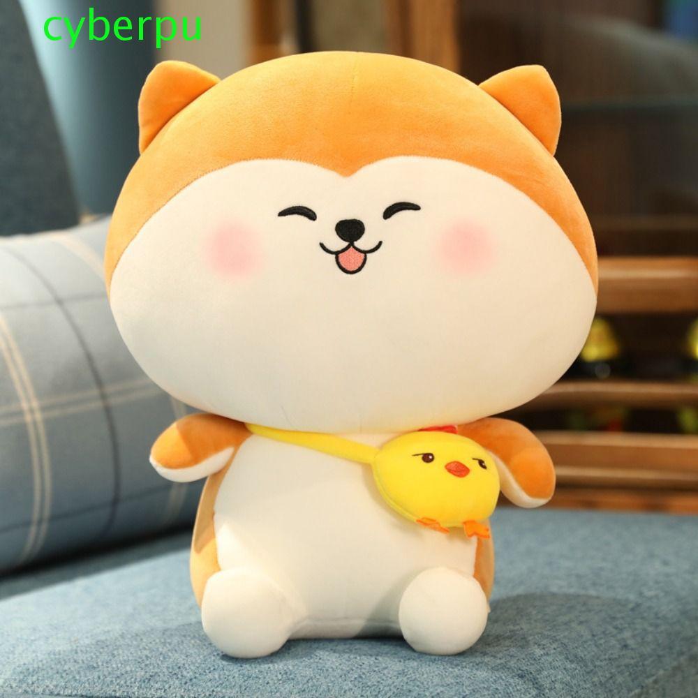 CYBERPULSE Husky Dog Plush ของเล่นตุ๊กตา Kawaii จําลอง Husky Appease ของเล่น Plushie ปัจจุบันของขวัญ