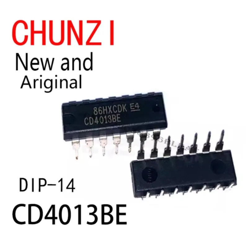 10 ชิ้นใหม่และต้นฉบับ CD4013 CD4013BD DIP-14 CD4013BE ในสต็อก FL47