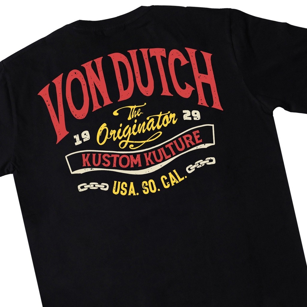 เสื้อยืด VOn Dutch Q03 สีดํา Unisex