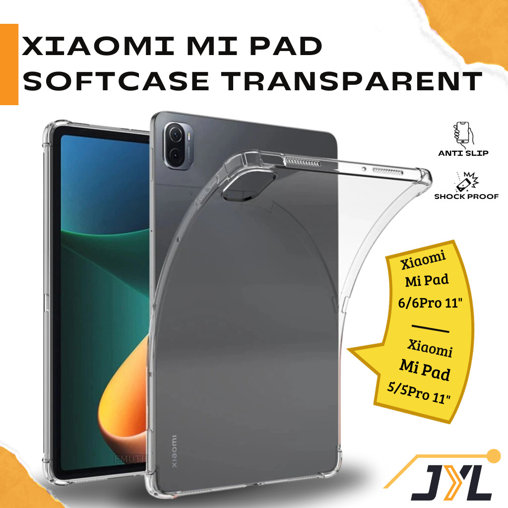 ซิลิโคนใส Softcase สําหรับ Xiaomi Mipad 5 11 "Mipad 6 11 "Mipad 5/6 Pro Clear Case