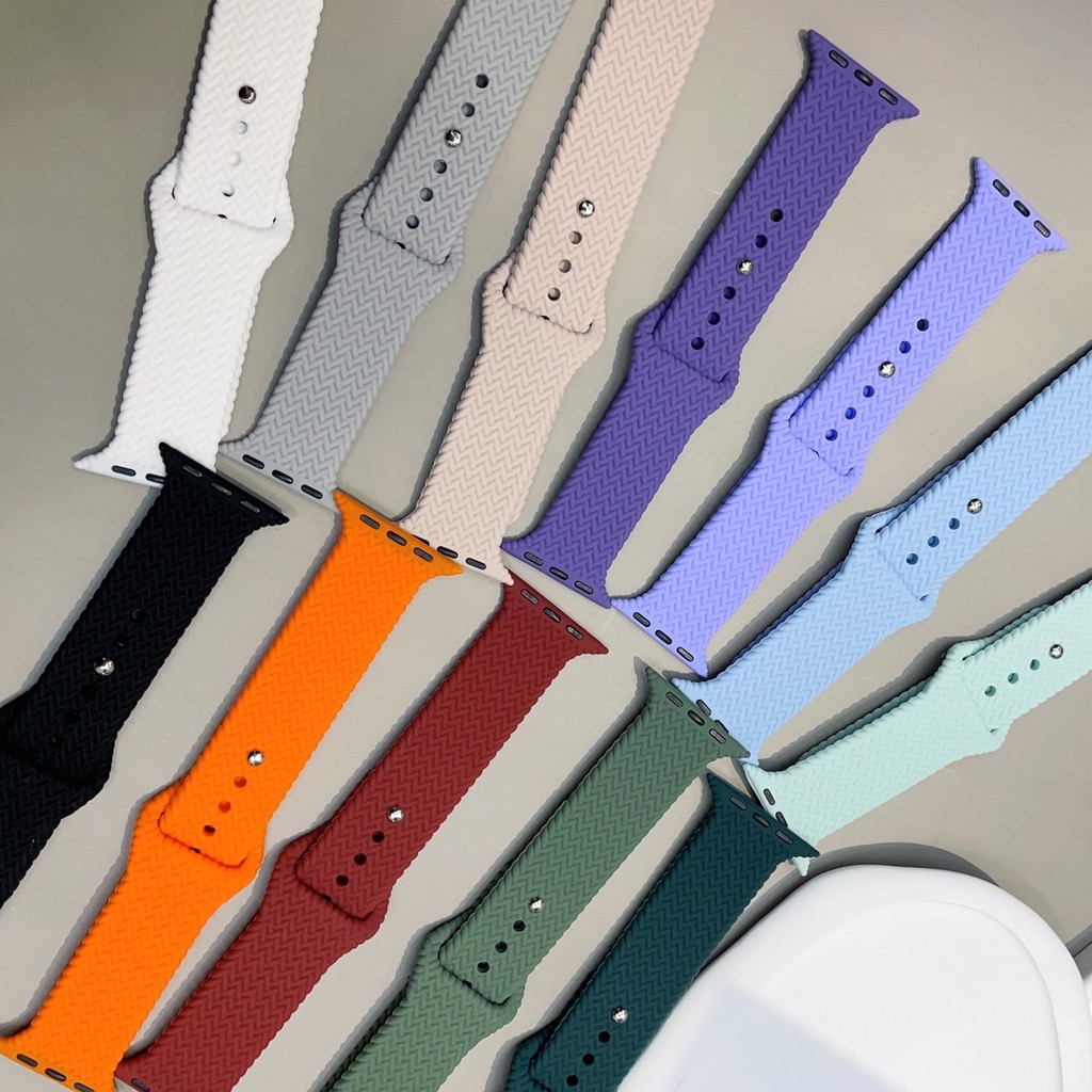 ZMZ สายนาฬิกา Smartwatch สายยางหยัก ซิลิโคน ขนาด 38/40/41(S10)42mm 42/44/45/46/49mm Ultra