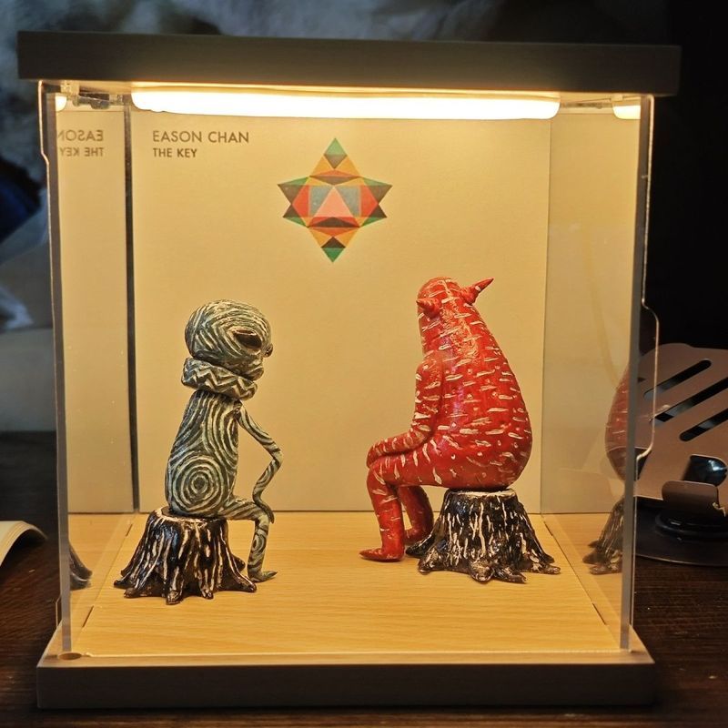 Eason Eason Eason {Thekey} ดินหินพลาสติกเครื่องประดับที่กําหนดเองสามมิติความจุสูงฟรีกล่องไฟครบชุด p