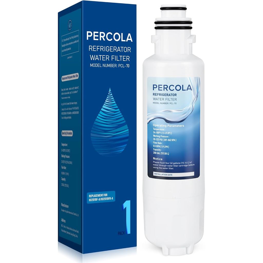 HX2019FR-A Water Filter Replacement, Compatible with Hisense HX2019FR-A, HX2019F-A, HRM260N6TSE, HRF