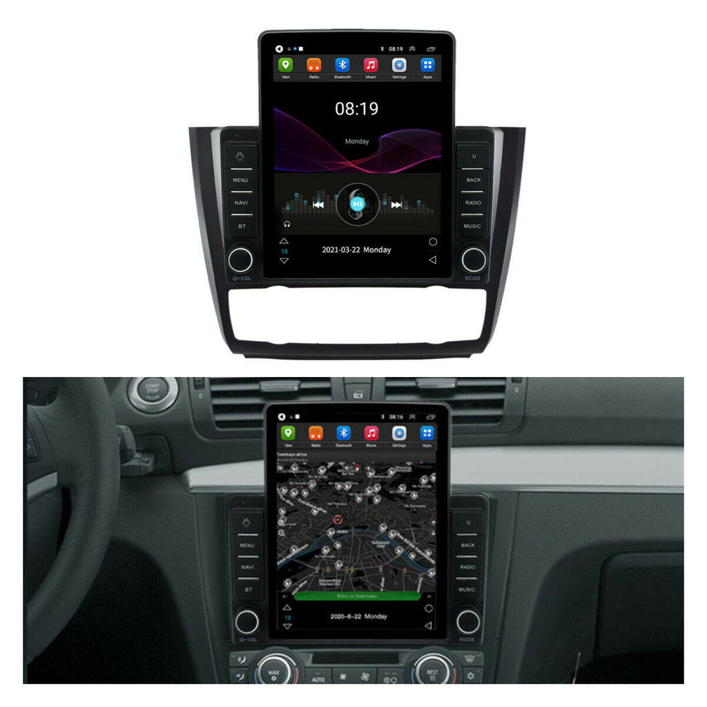9.5" วิทยุ Android สเตอริโอ GPS Nav WIFI สําหรับ BMW 1 Series E88 E82 E81 E87 Auto AC