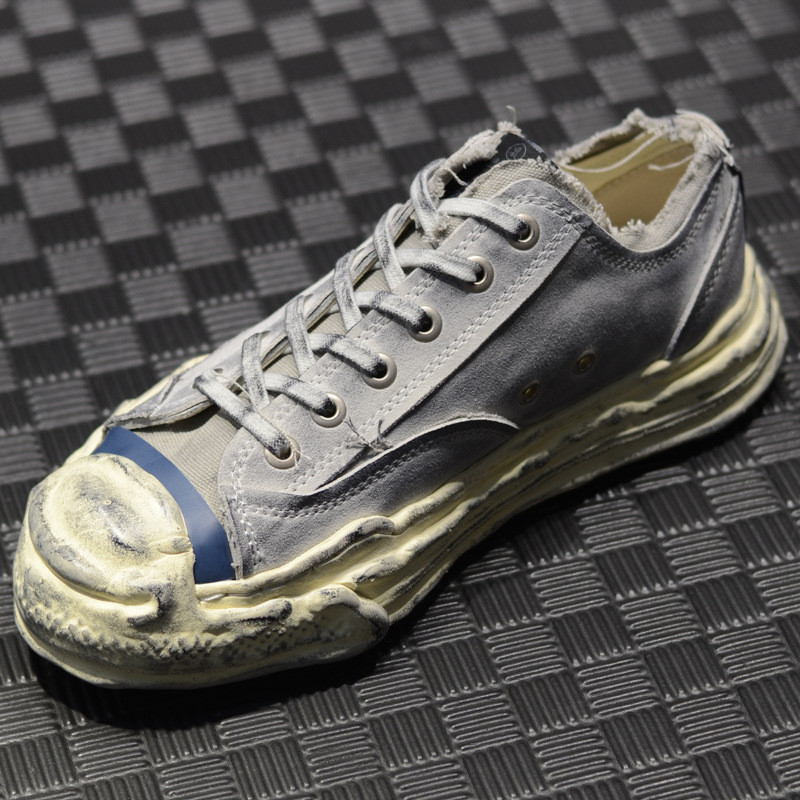 MMY Miyake Kenji รองเท้าผ้าใบสกปรกสําหรับผู้ชาย