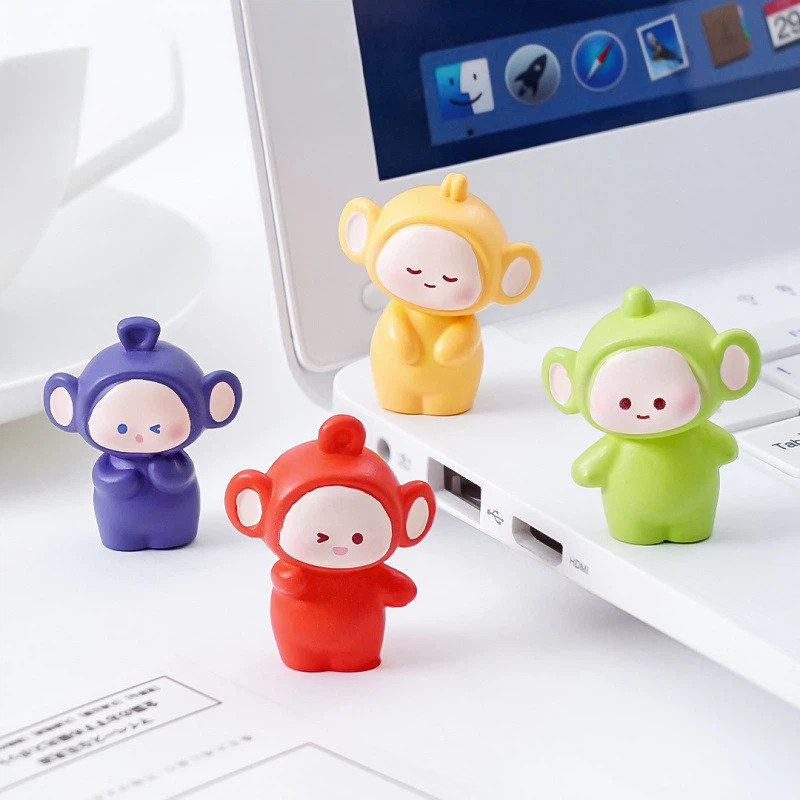น่ารักสี่สีเด็กน่ารักเม็ดตุ๊กตาทําเองตกแต่งลึกลับกล่องกระเป๋าอุปกรณ์เสริมมินิรถสก์ท็อปเครื่องประดับขนาดเล็ก