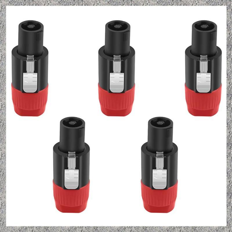 สําหรับ NL4FC 4-Pin ลําโพงปลั๊ก 5 ชิ้น Twist ล็อคสําหรับ NL4FX NLT4X NL2FC ลําโพงอะแดปเตอร์เสียงอุปก