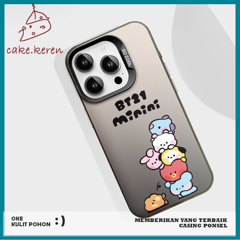 BTS BT21 art iPhone Case Series ใช้งานร่วมกับ iPhone 11 12 13 14 15 16 pro promax สําหรับ iPhone 7pl