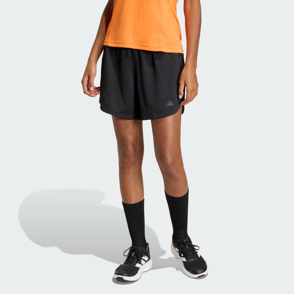 adidas Gym & Training Pacer Workout Waffle Shorts Women Black KA5381