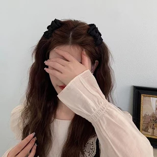 กิ๊บติดผมโบว์ธรรมดาหรูหราสําหรับผู้หญิงน่ารักลําลองกุทัณฑ์คว้าคลิปเครื่องประดับผมแฟชั่น