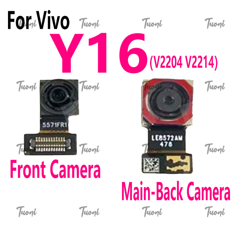 กล้องหน้าสําหรับ vivo Y16 V2204 V2214 กล้องหลัง