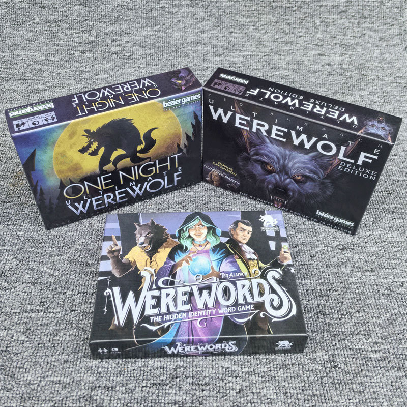 ภาษาอังกฤษ One Night Ultimate Werewolf Overnight Werewolf Reseing Strategy Board Game Party Card2025