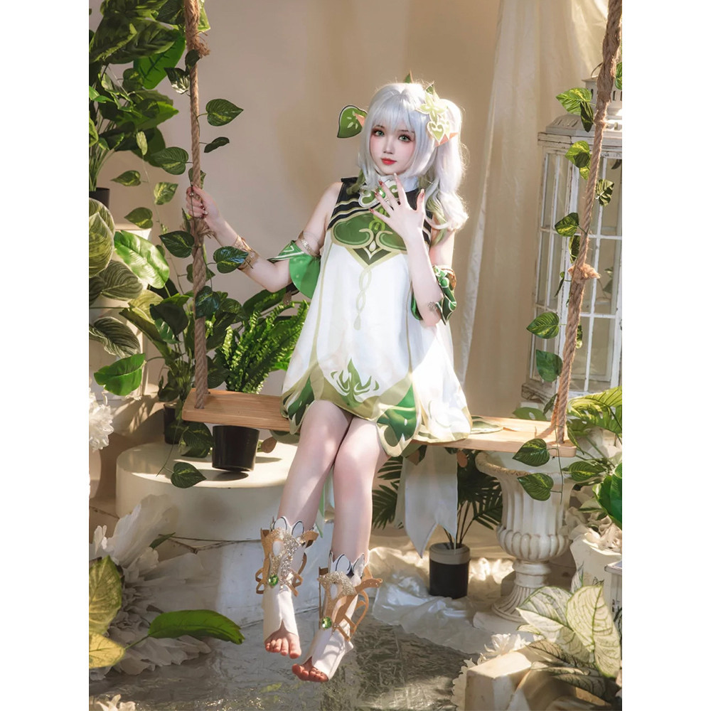 Genshin Impact Nahida Cosplay ชุดคอสเพลย์หญ้าน้อย Shenna สำหรับหญิง