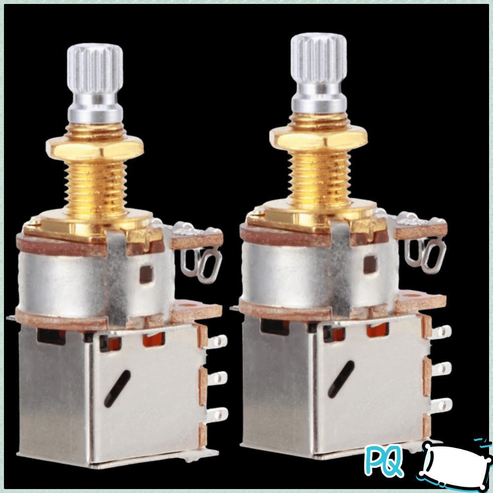 PQ 2 ชิ้น ​หม้อดึงแบบกด​, ​เรียวเสียง​ ​ฟังก์ชั่นผลักดึง​ โพเทนชิโอมิเตอร์กีตาร์​, ​เพลาแยกทองแดงยาว