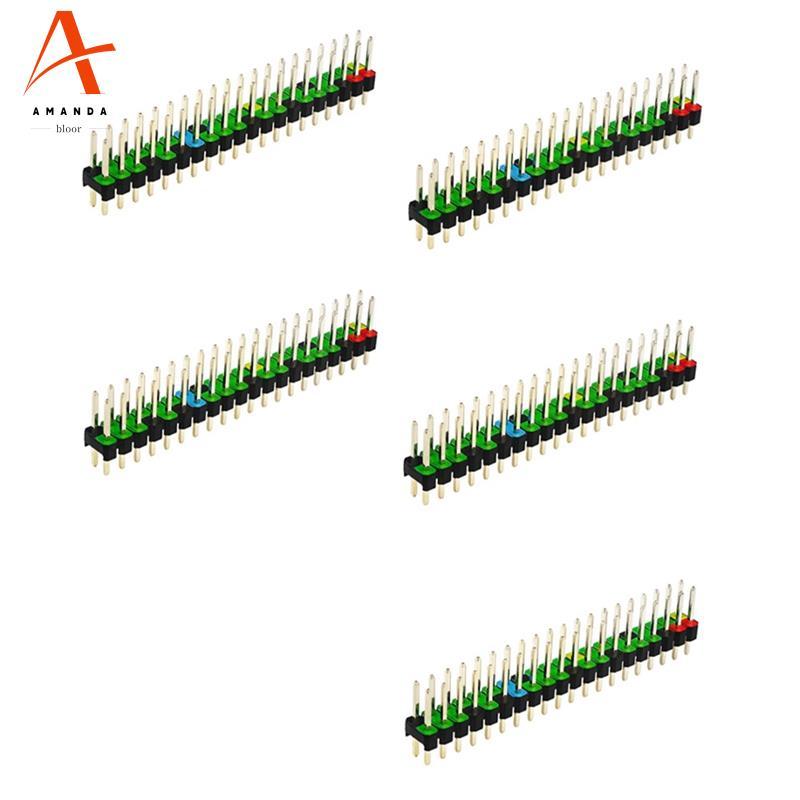 5 ชิ้น 2 X 20 Pin ชาย GPIO Header สําหรับ Zero