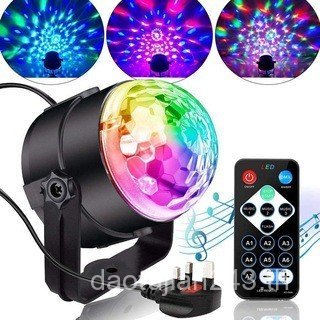 LED Mini KTV Bar Bag Room Light Stage Light Voice Control Light สีสันหมุนในครัวเรือน KTV Ambient Lig