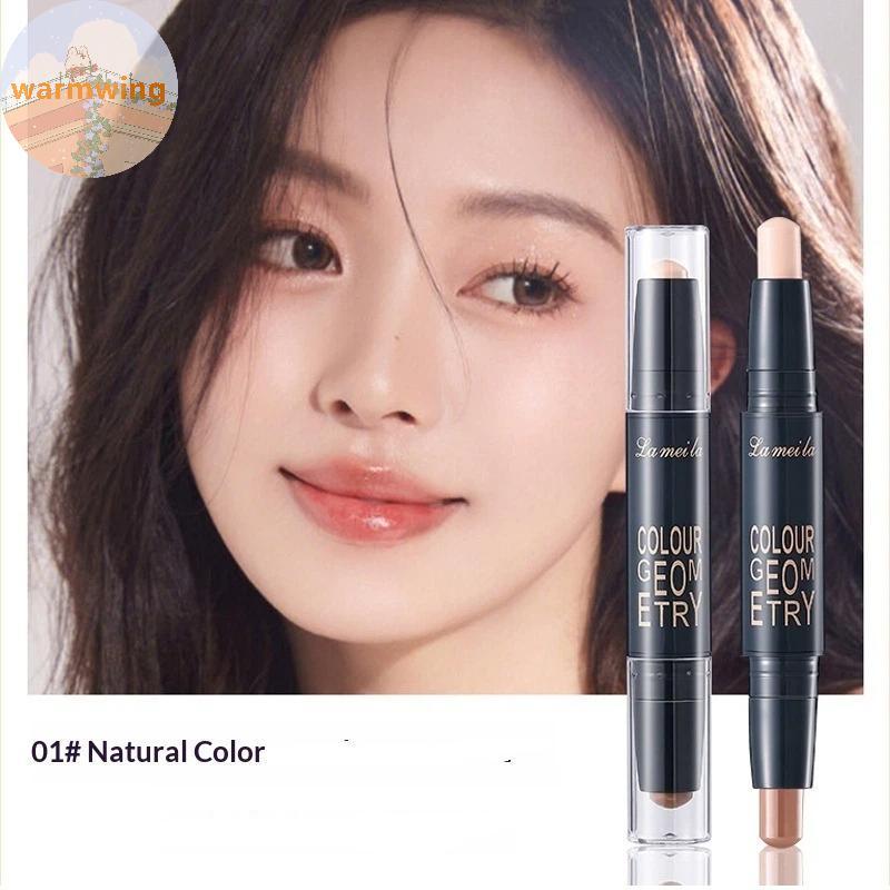 Warmwing 2in1 Double-ended คอนซีลเลอร์ Stick High Coverage กันน้ําสําหรับแต่งหน้าใบหน้าน้ําหนักเบายา