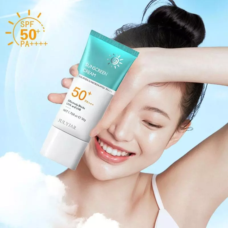 ซื้อ 2 แถม 2 ครีมกันแดด SPF 50+PA+++ น้ำหนักเบา กันเหงื่อ ไม่เหนียวเหนอะหนะ กันแดด UV ครีม 50g สกินแคร์ thumbnail 3