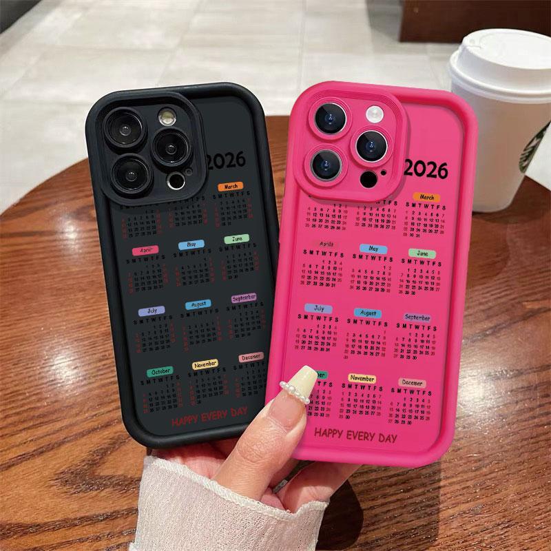 2026 ปฏิทินปีใหม่เคสโทรศัพท์สําหรับVIVO Y17 Y15 Y12 Y12i Y3S 1901 1902 1904 Y7S S1 กันกระแทกนุ่มProt