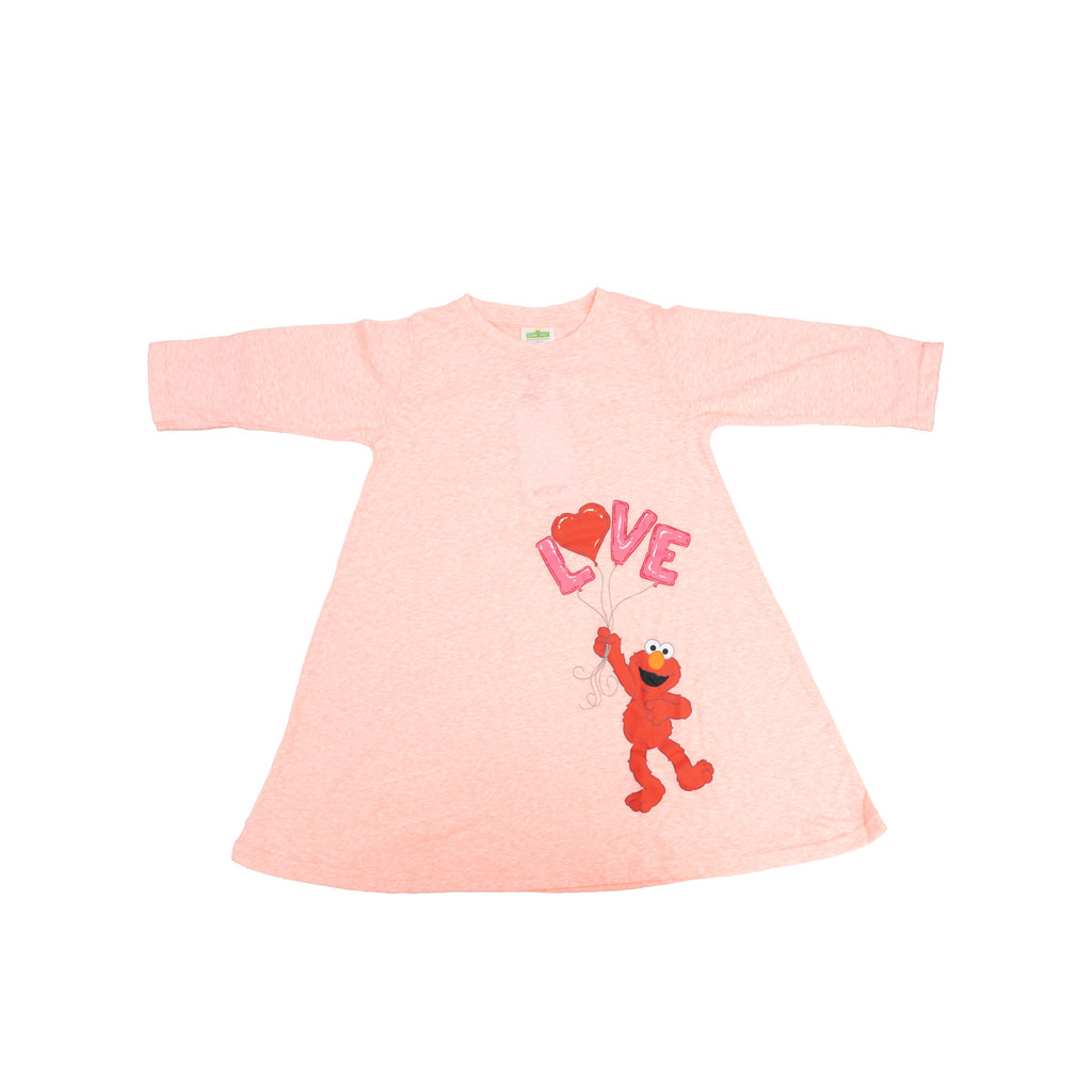 SESAME PYJAMAS DRESS (STP0925-30005) - เมลาโทนินสีชมพู