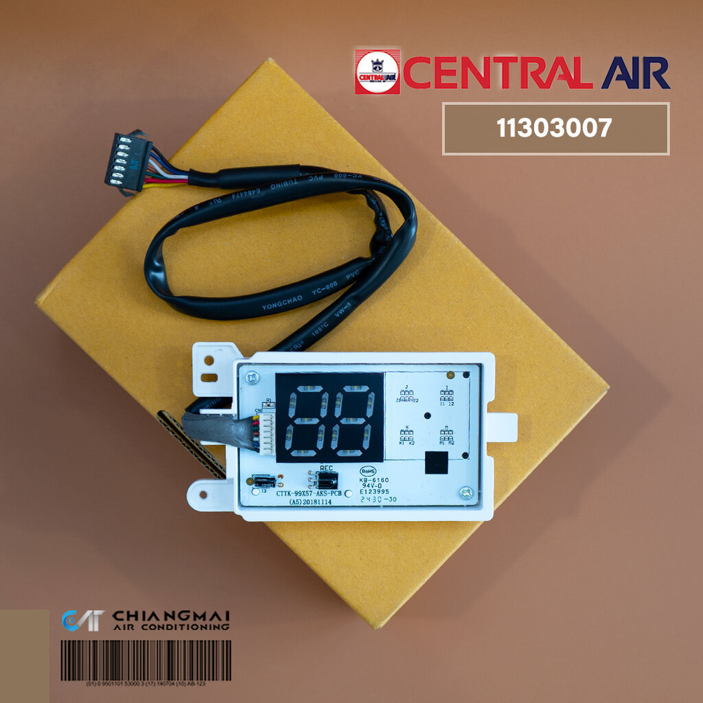 11303007 แผงรับสัญญาณรีโมทแอร์ Central Aire ตัวรับสัญญาณ เซ็นทรัลแอร์ รุ่น CFW-JSFE09, CFW-JSFE13