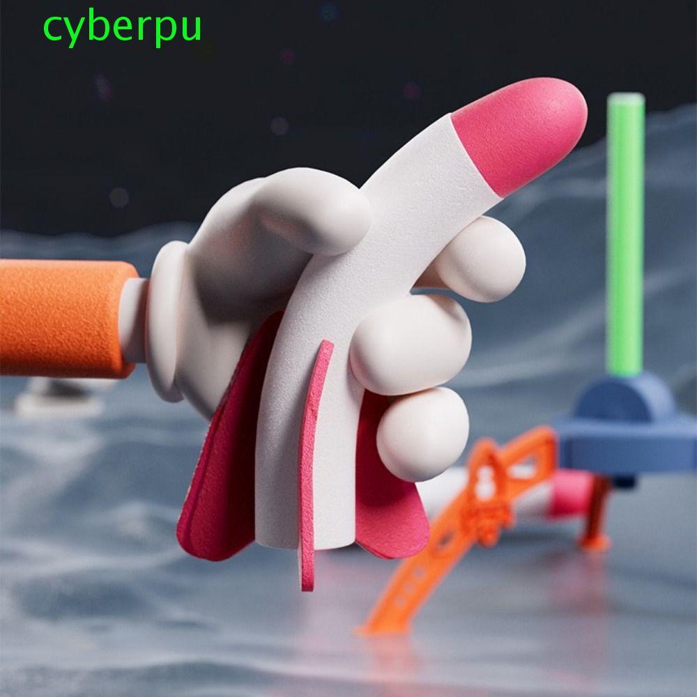 CYBERPULSE Stomp Rocket Toy, Foam Plastic Rocket Launcher, Interactive Game Foot Pump Luminous Athle