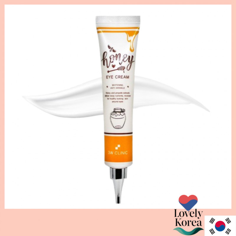 [3W CLINIC] Honey Eye Cream 40ml – Nourishing Honey Eye Cream for Dry, Fine & Tired Under Eyes