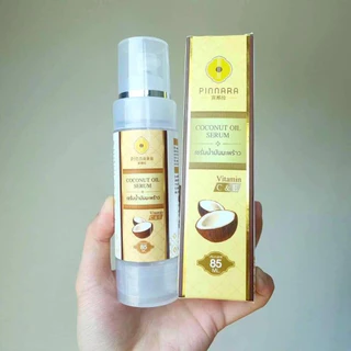 (1แถม1)เซรั่มน้ำมันมะพร้าว พิณนารา : Pinnara Coconut Oil Serum /2ขวด