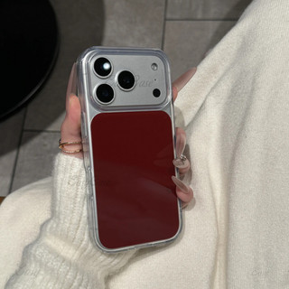 เคสโทรศัพท์อะคริลิคสีทึบที่เรียบง่ายและพรีเมี่ยมสําหรับ ไอโฟน 17 16 15 โปรแม็กซ์ กันลื่นและป้องกันการตกกระแทกฝาหลังป้องกั