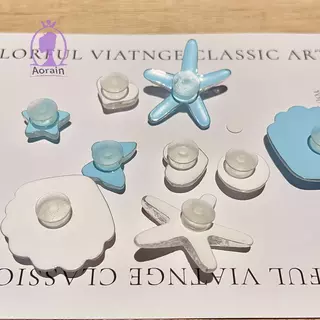 # ANTH # 1 ชุด DIY Clogs รองเท้าแตะสวนรองเท้าตกแต่งน่ารักปลาดาวเรซิ่นรองเท้า Charms อุปกรณ์เสริม Buckles Pins หญิงผู้หญิงของขวัญ.