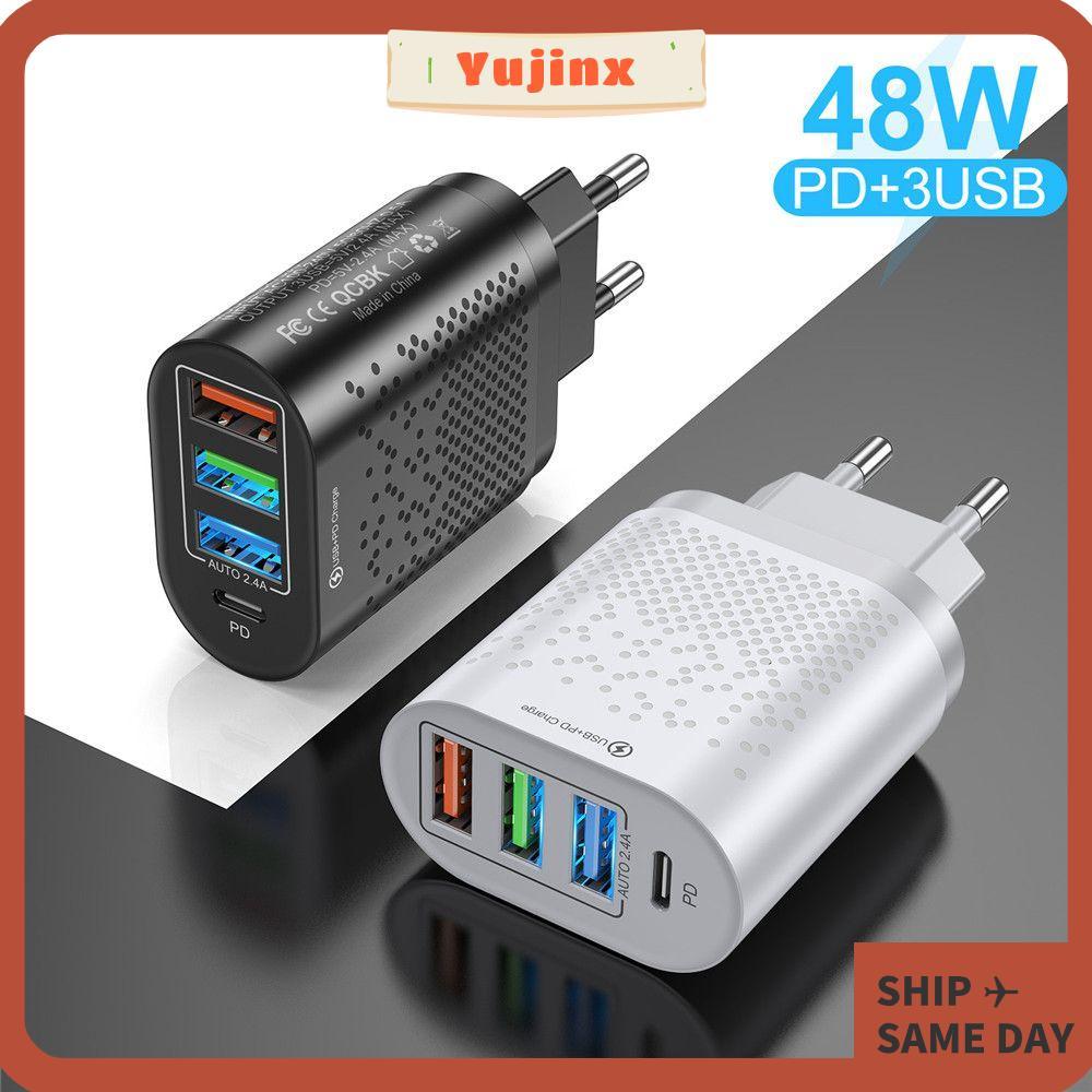 YUJINX PD 48W EU UK US QC3.0 3 เครื่องชาร์จ USB สําหรับ Huawei