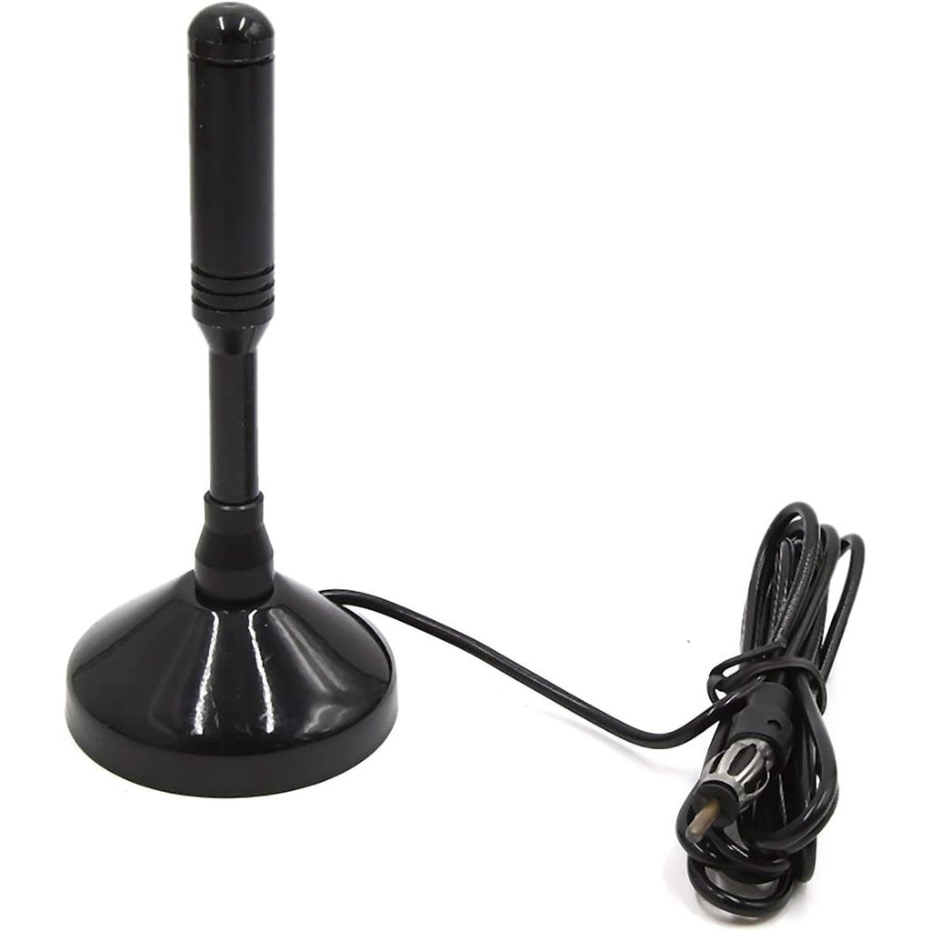 Uxcell Universal Black Auto Car Magnet Base AM วิทยุ FM สัญญาณเสาอากาศ Aerial